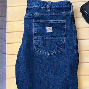 Carhartt Men's Dark Blue Relaxed Jeans